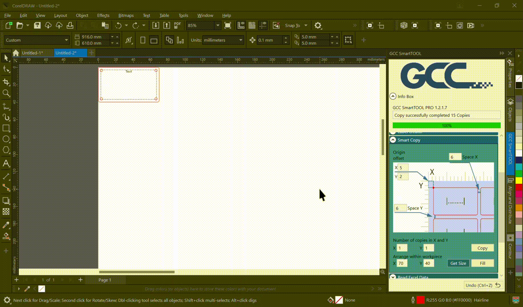 20ips Processing speed with DC servo motor to boost productivity while maintaining precision. | GCC Laser E200S Series Desktop Laser Engraver Feature